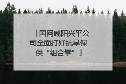国网咸阳兴平公司全面打好抗旱保供“组合拳”
